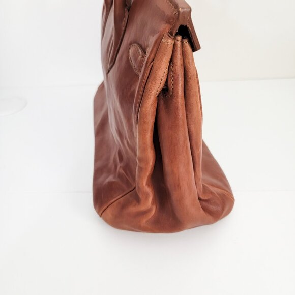Teddy Blake by Buti Caty 12" Bag in Mahogany Brown - Picture 7 of 11